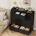 thumbnail image 3 of Homall 10 Commodes en Tissu pour Chambre à Coucher Organisateur de Rangement, Noir, 3 of 7