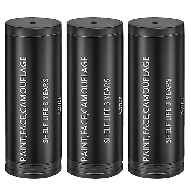 CSChome Oil-based Face Paint 3 Pcs Smudge-proof Waterproof Sports Eye Face Sticks Softball Eyeblack Sticks Face Painting Eye Strips