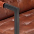 thumbnail image 5 of vidaXL 3-Seater Sofa Brown Real Goat Leather, 5 of 6