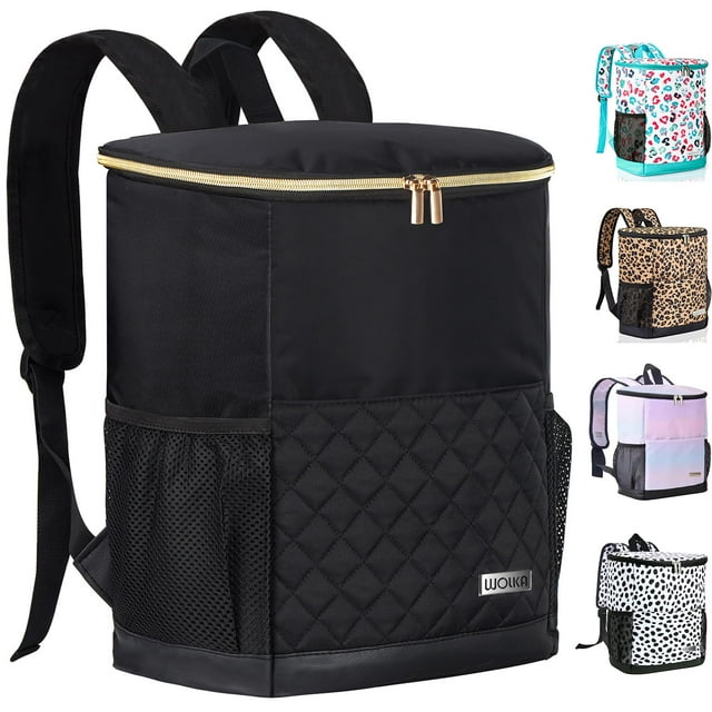 Mochila térmica Wolka de 15 litros, aislante, a prueba de fugas, negra
