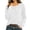 White, variant on LUVDA Henley Tops for Women Long Sleeve Button Crewneck Casual Loose Fit Soft Jersey Fall Basic Layering Tee