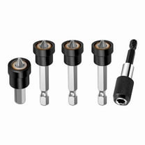 5pcs Premium Magnetic Drywall Screw Setter- PH2 Bits for Plasterboard Sheetrock Screw 1/4 Inch Hex Positioning Bit B