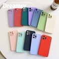 thumbnail image 2 of Funda de silicona suave a prueba de golpes para iPhone, carcasa trasera de Color sólido para iPhone 14, 13, 11, 12 Pro Max, XS, X, XR, Mini, 7, 8 Plus, SE 2022, 2 of 4