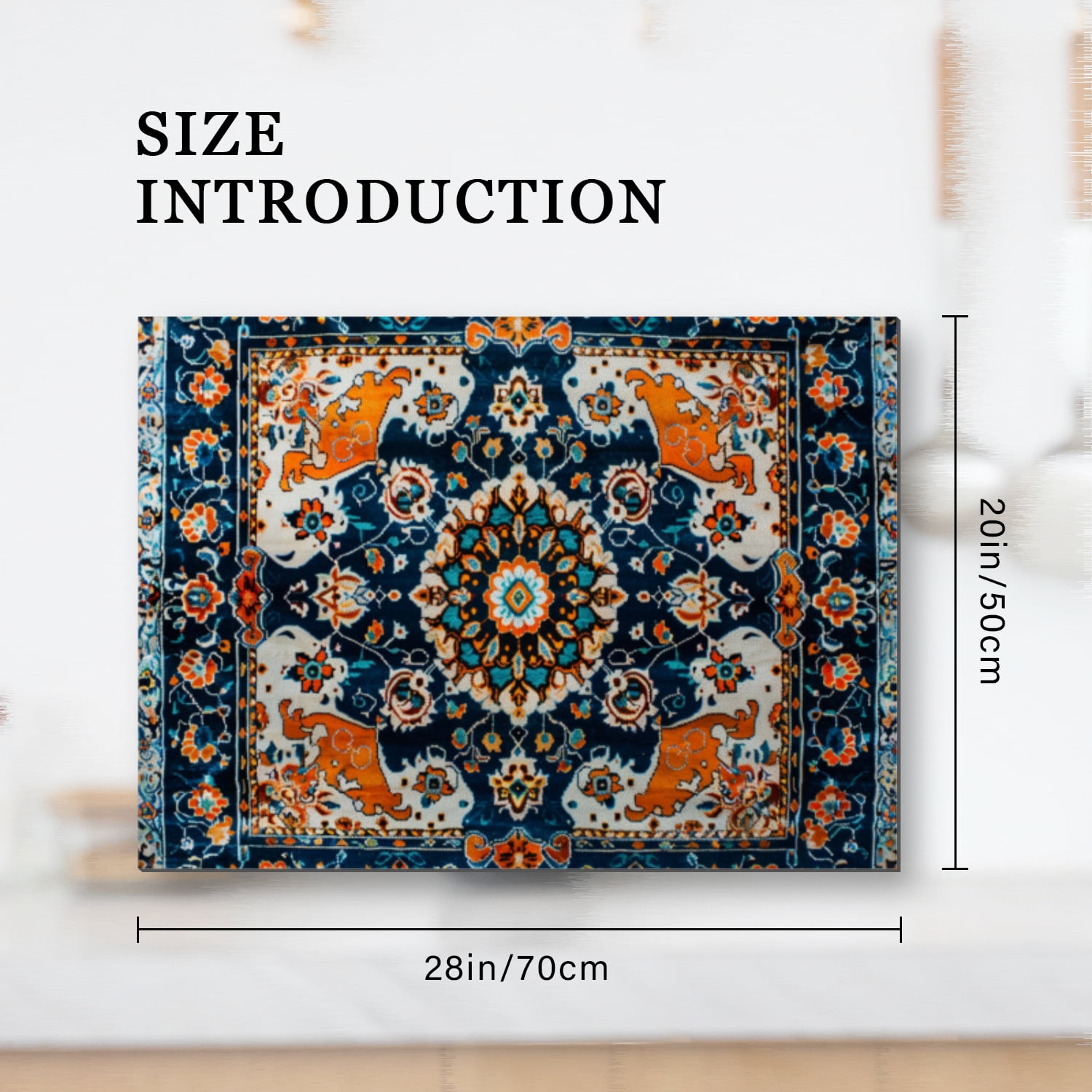 Stove Top Covers for Cooktop Stoves, Bohemia Flowers Mandala Retro Print Heat Resistant Kitchen Glass Stove Protector Mat, Decorative Stovetop Pad for Kitchen RV (28×20 Inch)