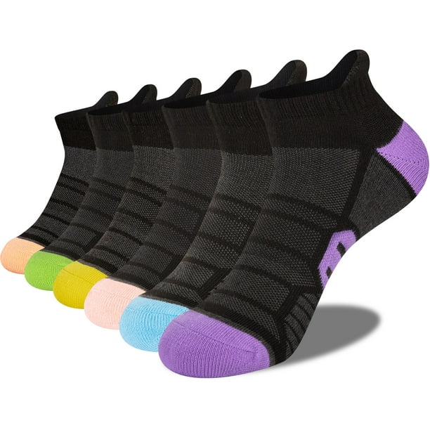 LITERRA Womens Ankle Socks for Women Low Cut Athletic Socks Cushioned 6  Pairs - Walmart.com