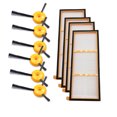 thumbnail image 1 of Zootealy Replacement Parts 6Pcs Side Brushes + 4Pcs Filters for Shark ION RV700 RV720 RV750 RV750C RV755, 1 of 6