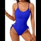 thumbnail image 1 of Traje de Baño de una Pieza para Mujer Traje de Baño de una Pieza con Abertura Alta para Mujer Traje de Baño de una Pieza Azul L, 1 of 7