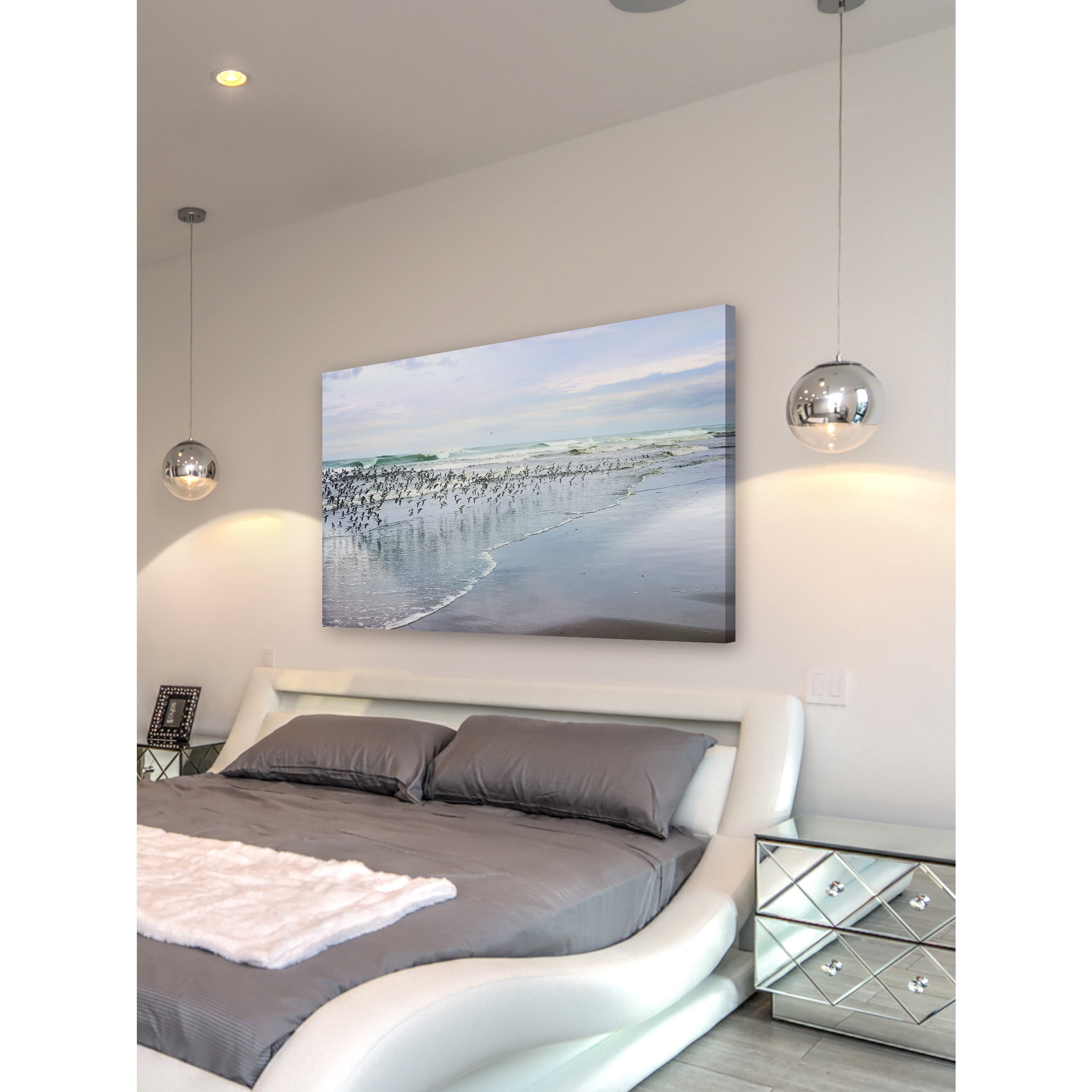 "Sea Birds" Painting Print on Wrapped Canvas