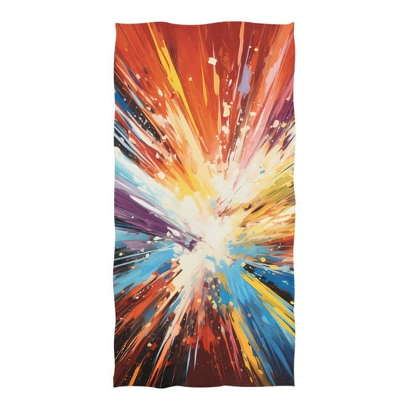 Colorful Tie Dye Beach Towel Oversized 74"x37" Pool Towels Soft Absorbent Extra Large Quick Drying for Bathroom