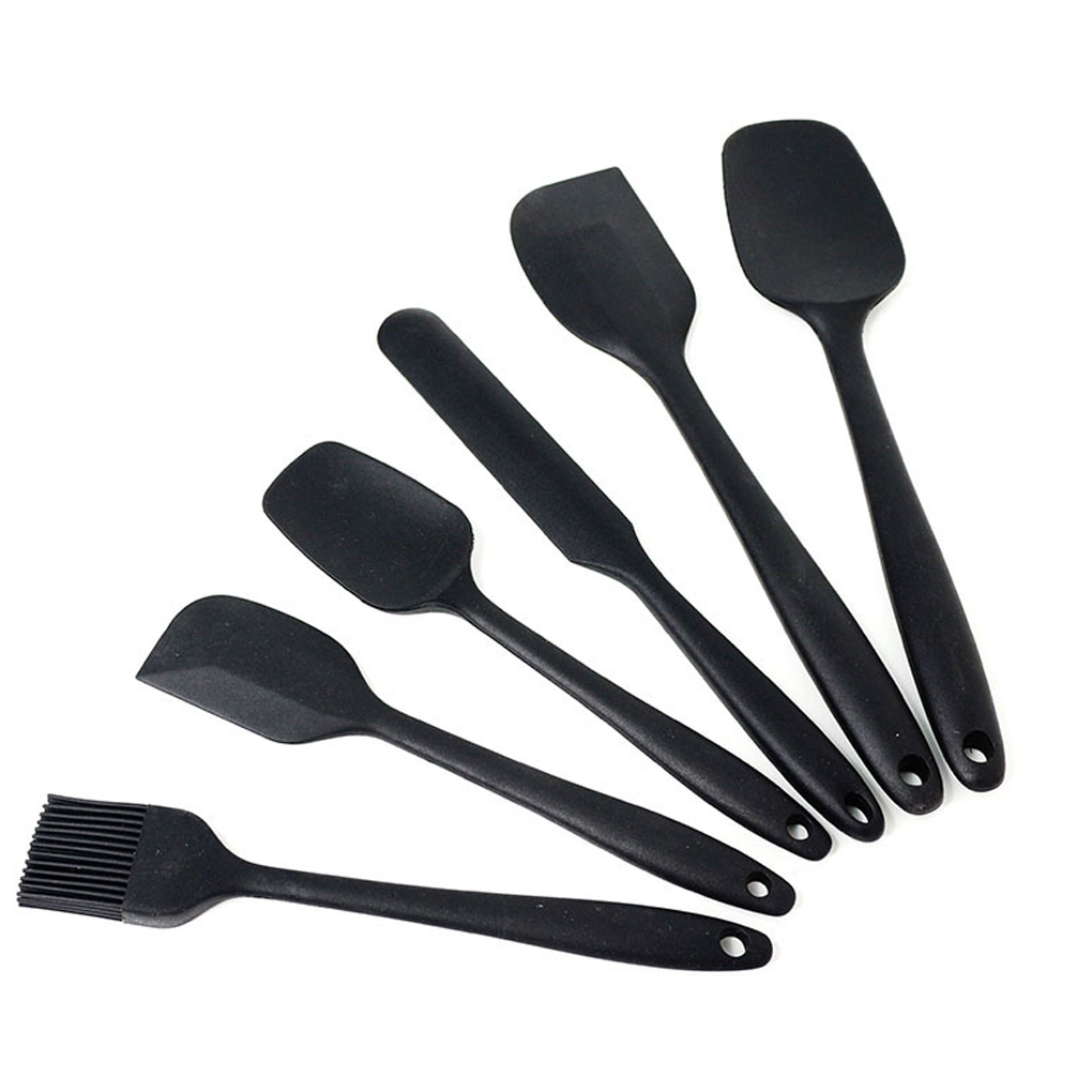 6pcs Silicone Spatula Set Kitchen Utensils For Baking, Cooking,Food Grade Silicone Dishwasher