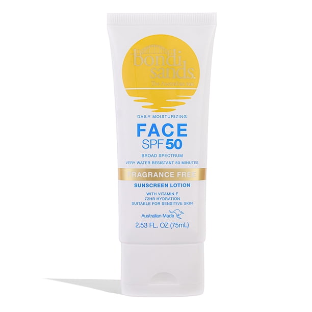 Loción facial con protección solar Bondi Sands SPF 50, 75 ml, sin fragancia