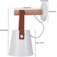 thumbnail image 2 of Wall Sconce Modern Wooden Iron LED Wall Lamps Minimaslist E27 Wall Lamp Luminaire for Living Room Bedrooms Bedside Study Porch Hallway (whi, 2 of 5