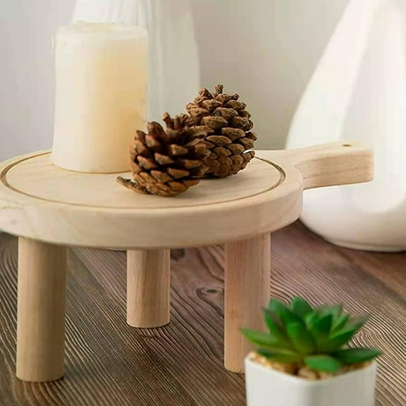 Plant Stand, Wooden Flower Pot Stand Garden Plant Pot Riser Display Stands Planter Rack Flowerpot Holder for indoor and outdoor Living Room Entryway 14x10cm