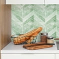thumbnail image 4 of 10 Sheets Peel and Stick Wall Stickers Herringbone Design Self Backsplash Tiles for Kitchen Bathroom Living Room Decorative Pet Material, 4 of 8