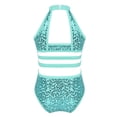 thumbnail image 2 of iEFiEL Girls Ballet Dance Leotard Sequins Cutout Back Gymnastics Jumpsuit,Sizes 4-14, 2 of 7