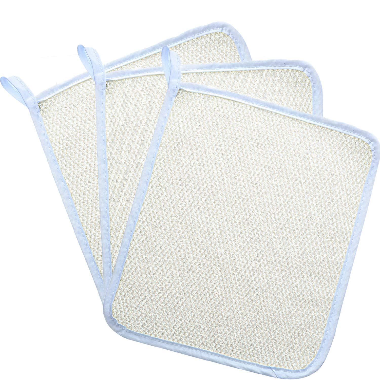 Blulu Exfoliating Face Body Wash Cloth Towel DualSided Exfoliating