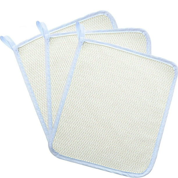 Blulu Exfoliating Face Body Wash Cloth Towel DualSided Exfoliating