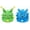 2pcs, variant on Gnarpy Plush, Regretavator Gnarpy Alien Cat Plush Toys , Beautiful Plush Doll Gifts for Fans and Friends (Blue)