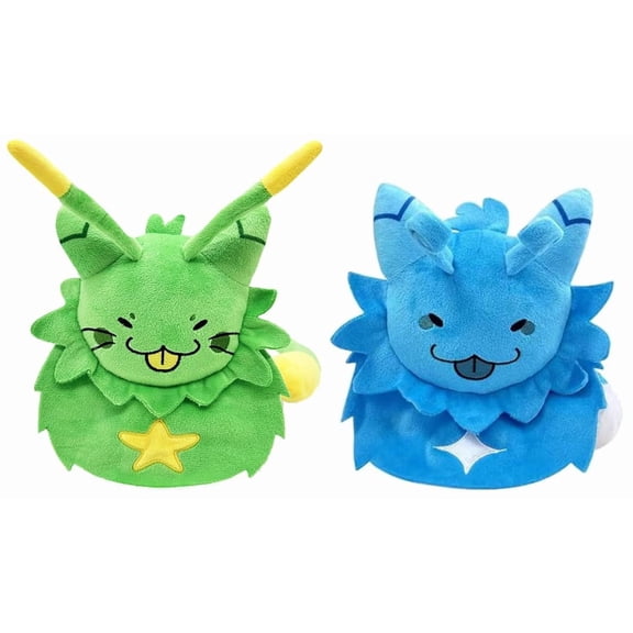 Gnarpy Plush, Regretavator Gnarpy Alien Cat Plush Toys, Beautiful Plush Doll Gifts for Fans and Friends (Green Blue)
