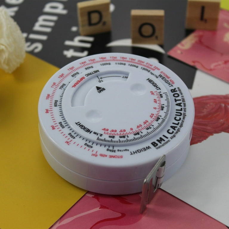 Hemoton 2pcs bmi Tape Measure Diet Weight Loss Tape bmi Health Tape Loss  Muscle Tape Measuring Tape Retractable Weight Loss Tools Pocket Tool Body  BMI