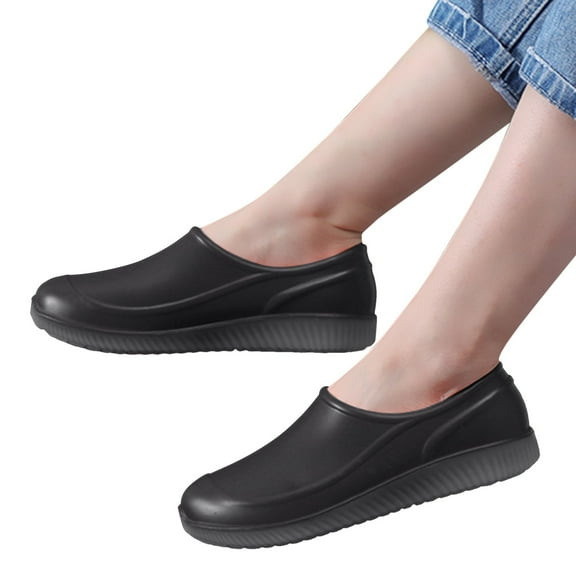 Mepaouo Waterproof Rain Garden Shoe for Women Outdoor Slip on Garden Clog Camp Booties for Farming