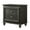 Metallic Grey, variant on Nightstand with Dovetail Construction in Gray / Reliable Storage for Bedroom Items