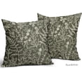 thumbnail image 3 of Ryan&nbsp; Olive Green Pillow Covers Set of 2, 18x18 Inches, Vintage Floral Botanical Print Spring Flower Plant Pattern Decorative Throw Pillow Cases Outdoor Farmhouse Decor for Home Sofa Couch Bed, 3 of 5