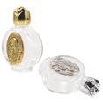 thumbnail image 4 of 2pcs Glass Holy Water Bottle Embossed Glass Holy Water Bottle Pocket Holy Water Bottles, 4 of 6