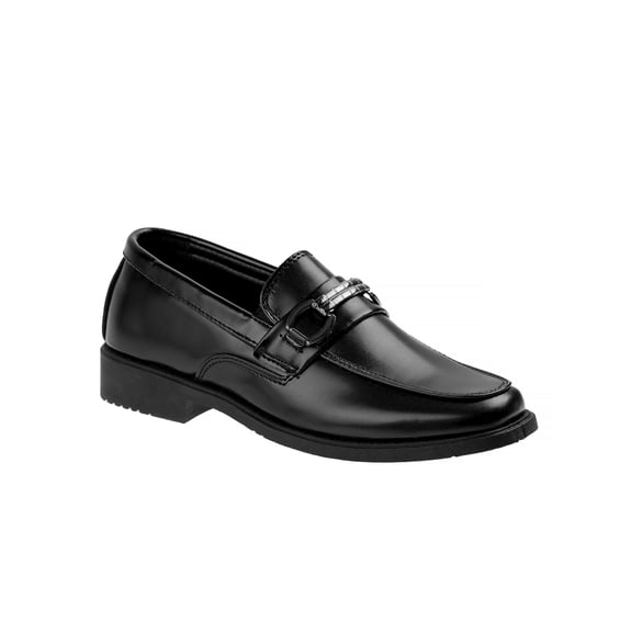 Josmo Boys Slip-On Dress Shoes with Metal Accent - Tan, 13