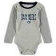 thumbnail image 2 of Infant Wes & Willy Heathered Gray/Navy North Carolina Tar Heels Jie Jie Long Sleeve Bodysuit & Pants Set, 2 of 3