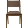 thumbnail image 6 of Meridian Furniture Avon Brown Vegan Leather Dining Side Chair, Set of 2, 6 of 12
