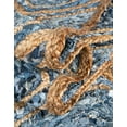 thumbnail image 7 of Unique Loom Braided Jute Collection Area Rug - Bengal (3' 3" x 5' 1" Rectangle Blue/Natural), 7 of 7