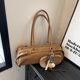 thumbnail image 4 of Bolso Pequeño Boston Mano Hombro para Mujer Cierre Cuero PU Con Bolsillo Interior Hobo Sólido Viajes, 4 of 9