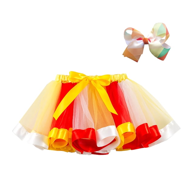 Jupe en Filet Arc-en-Ciel Mignonne pour Bébé Fille Jupe Princesse Multicolore
