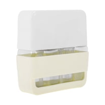 Unique Bargains 3 Pcs Travel Container Set Reusable Travel Bottles Set Beige