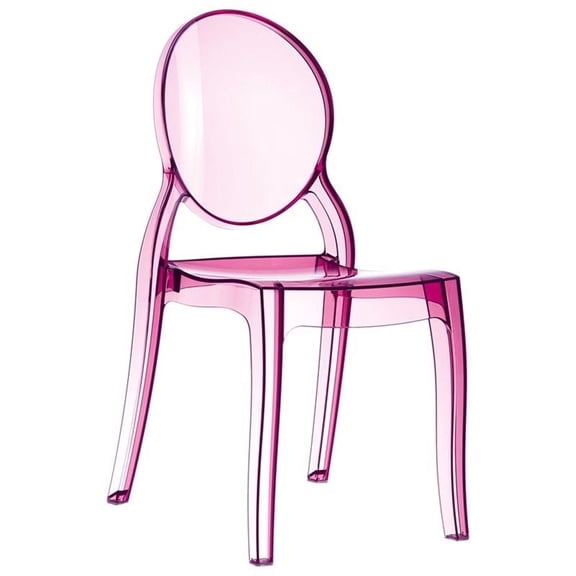 Compamia Elizabeth Polycarbonate Patio Dining Chair in Pink