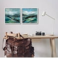 thumbnail image 2 of Stupell Industries Modern Mountain Horizon Scene Painting White Framed Art Print Wall Art, Set of 2, Design by Silvia Vassileva, 2 of 7