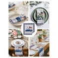 thumbnail image 3 of Independence Day Cloth Napkins Set of 6 Reusable Dinner Napkins, Blue Fireworks Flag Star Buffalo Plaid Cocktail Napkin Washable Table Napkins for Wedding/Holiday Party/Baby Shower 20"x20", 3 of 7