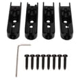thumbnail image 1 of Guitar Bridge, Fine Workmanship Electric Bass Bridge Easy Installation Metal  For Replacement Black, 1 of 8