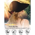 thumbnail image 6 of Delayuji Womens Visor hat Wide Brim Foldable Packable Adjustable Summer UV Protection Lightweight Breathable Fishing Hat Safari Hat Portable Outdoor Hat, 6 of 6