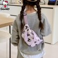 thumbnail image 2 of Bolso bandolera Sanrio Kuromi Cinnamoroll Bolso de pecho Bolsa de almacenamiento My Melody Hello Kitty Bolso de hombro Pochacco Riñonera de viaje para niña, 2 of 5