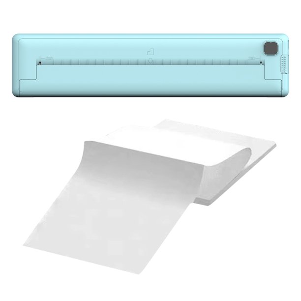 Impresora De Pegatinas Bt Impresora térmica portátil BT Mini impresora de bolsillo con papel de 100 piezas para regalo de niños