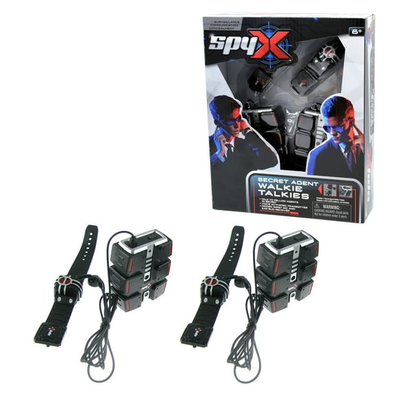 SpyX / Secret Agent Walkie Talkie - Voice Activated Hands Free Spy Walkie Talkies. Spy like the Pros! Perfect addition for your spy gear collection!