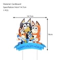 thumbnail image 3 of Bluey decoración de fiesta de cumpleaños globo de látex de aluminio azul y Bingo suministros para eventos para niños vajilla desechable Banner placa de fondo, 3 of 5
