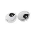 thumbnail image 1 of 2Pcs 60mm Computer Desk Table Grommet Cable Port Desk Grommet Wire Hole Cover Silver, 1 of 9