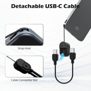 Portable Charger, 5000mAh Power Bank for iPhone, 20W PD Fast Charging, Ultral Slim Wireless Battery Pack Compatible with 17 16 15 14 13 12, Perfect Gift for Family, Black