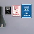 thumbnail image 2 of Signs ByLITA Portrait Round Fire Damper Door or Wall Sign Easy Installation | Health And Safety | Building And Danger Sign (Blue) - Small, 2 of 9