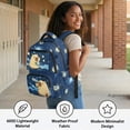 thumbnail image 4 of FUIALDOLG Galaxy Cartoon Capybara Kawaii School Backpack with Portable Padded School Bag, Lightweight 17 Inch Bookbag for Back to School Middle School, 4 of 10