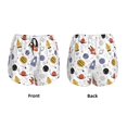 thumbnail image 5 of Picia Rocket Planets Pattern Women's 2 in 1 Athletic Running Shorts High Waisted Workout Casual Gym Sweat Shorts with Comfy Liner Zipper Pockets-X-Large, 5 of 9