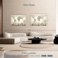 thumbnail image 4 of Elephant Stock Minimalist Travel To Places World Map Wall Art - Horizontal Canvas Wall Art - Living Room Wall Decor - Hobbies And Lifestyle Canvas - Brown And Gray Decor - 48" x 32", 4 of 8